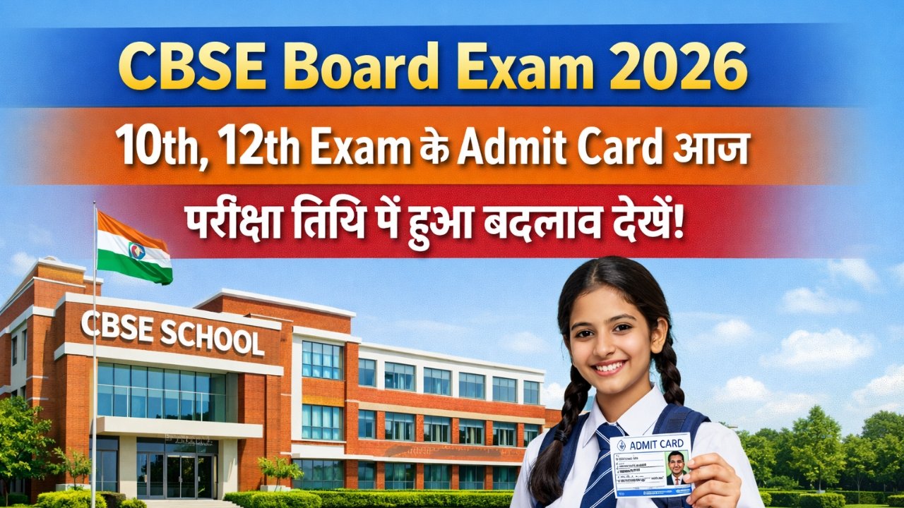 CBSE 10th 12th Exam 2026 Admit Card